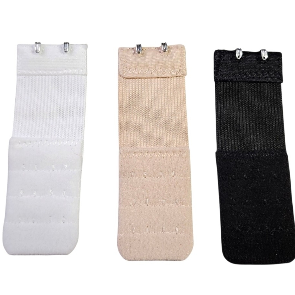 Adjustable Bra Extender Set - White, Beige, Black - Picture 2 of 2